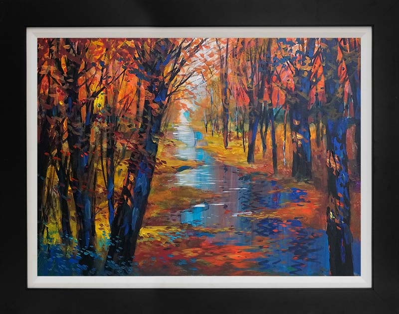 Original Landscape on canvas by Michael Schofield: Original on canvas Michael Schofield. Approx 30x40 inches. Hand signed by the artist. One-of-a-kind original. Custom framed. Includes certificate of authenticity. This work was purchased directly from