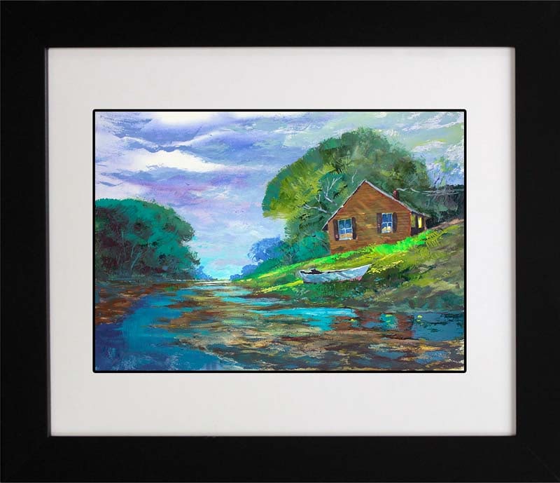 Original Watercolor Michael Schofield landscape: Original Watercolor Michael Schofield. Approx 30x40 inches. Hand signed by the artist. One-of-a-kind original. Custom framed. Includes certificate of authenticity. This work was purchased directly fro