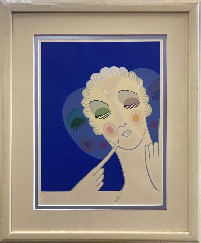 Erte Serigraph Limited Edition Hand signed and numbered: Three Faces Erte Serigraph. Limited Edition Hand signed and numbered Custom framed. Approx 30 x 26 inches. Custom framed and includes Certificate.