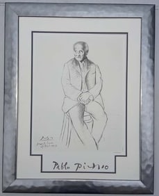 Pablo Picasso Lithograph from 1982. Marina Picasso Collection.