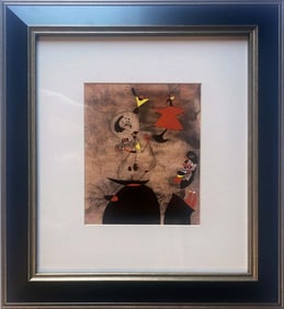 Joan Miro Color Plate Lithograph from 1968
