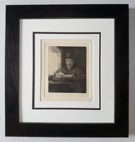 Rembrandt Etching from the original copper plates created by Amand Durand