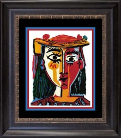 Pablo Picasso Woman with Hat La Femme au Chapeau Pablo Picasso Collection Domaine Limited Edition