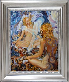 Original Mixed Media on canvas by Arina Meditation