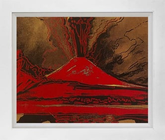 Andy Warhol Screenprint Vesuvius Volcano 1985 Serigraph