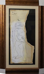 Pablo Picasso Woman Pouring Water Pablo Picasso Limited Edition ink on paper.