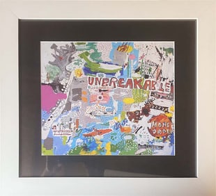 Jean Michel Basquiat Color Plate Lithograph after Basquiat from 1986