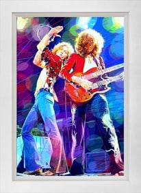 Hammer of the Gods Page and Plant Mixed media on canvas by David Lloyd Glover