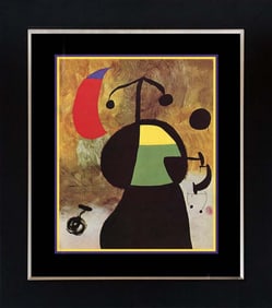 Joan Miro Color Plate from 1968