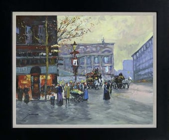 Michael Schofield Hand embellished oil on canvas