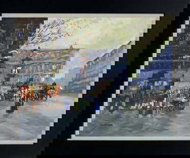 Michael Schofield Hand embellished oil on canvas: Michael Schofield Hand embellished oil on canvas Hand signed by the artist. One of a kind original. Approx 20x24 image. Includes certificate Custom framed. This work was purchased directly from the