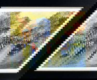 Michael Schofield Hand embellished oil on canvas: Michael Schofield Hand embellished oil on canvas Hand signed by the artist. One of a kind original. Approx 20x24 image. Includes certificate Custom framed. This work was purchased directly from the