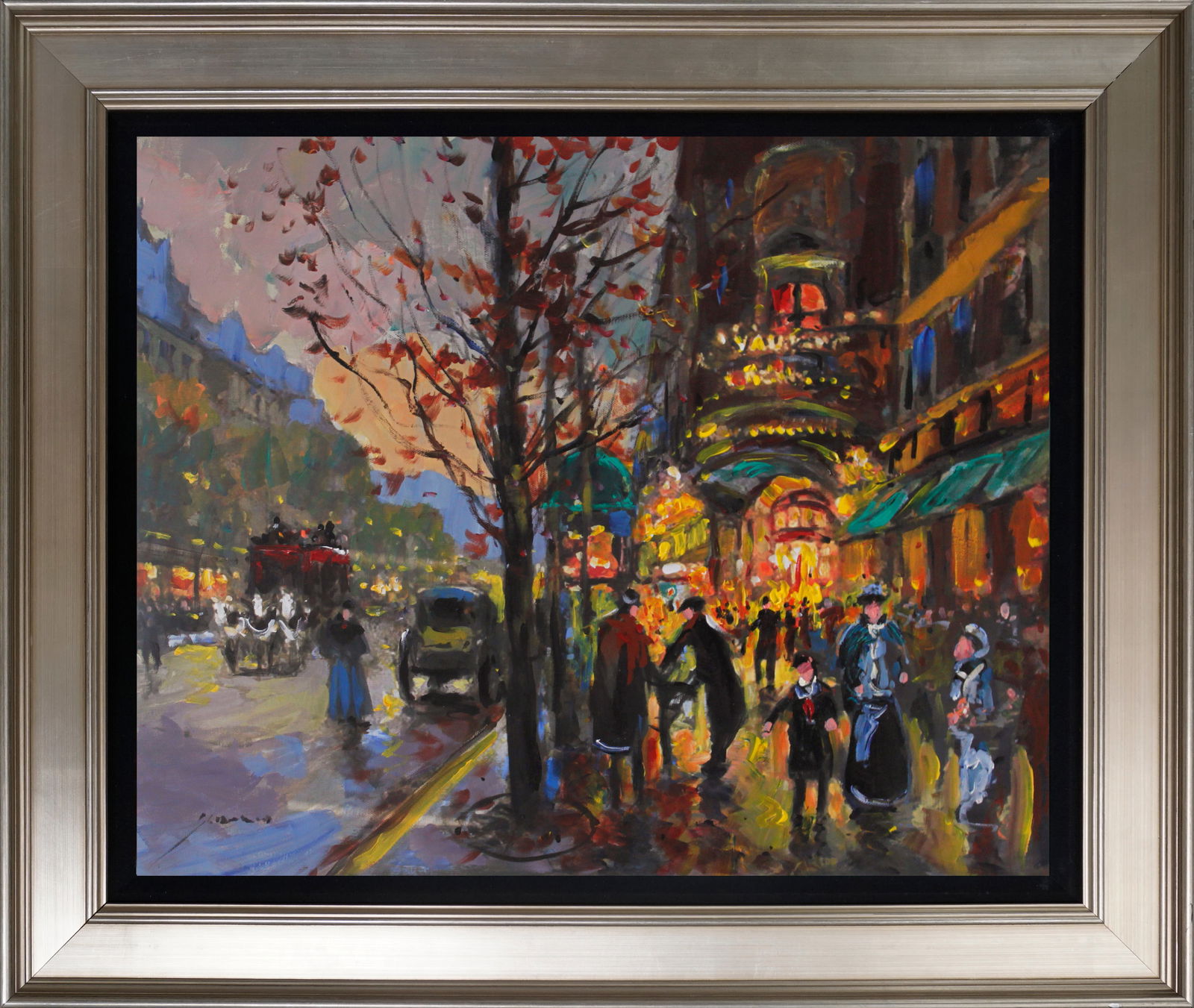 canvas by Michael Schofield Hand embellished: Hand embellished oil on canvas by Michael Schofield Hand signed by the artist approx 20 x 16 inches image size Custom framed and includes certificate of authenticity. This art work was purchased direc