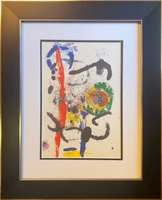 Joan Miro Color Plate Lithograph from 1972