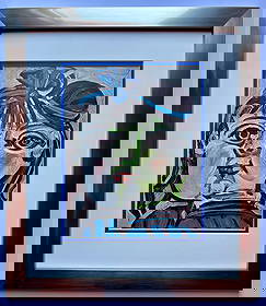 Pablo Picasso Color Plate Lithograph from 1969: Pablo Picasso Color Plate Lithograph from 1969. Custom framed and includes certificate. Approx 22 x 20 inches.