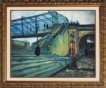 Vincent Van Gogh - The Triqueta'll Bridge Limited Edition on canvas