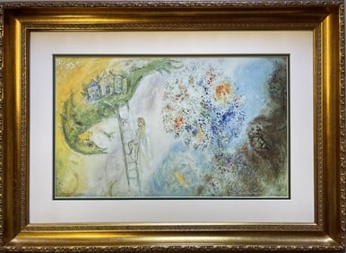 Marc Chagall Lithograph hand signed 1977