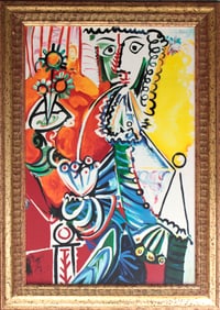 Pablo Picasso Cavalier Limited Edition on canvas Collection Domaine Picasso