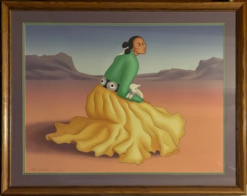 R. C. Gorman Limited Edition Serigraph Hand signed and numbered and framed