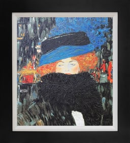 Gustav Klimt hand embellished oil on canvas limited edition