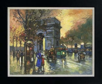 Michael Schofield Hand embellished oil on canvas