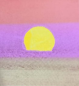 Serigraph by Andy Warhol Sunset 1972