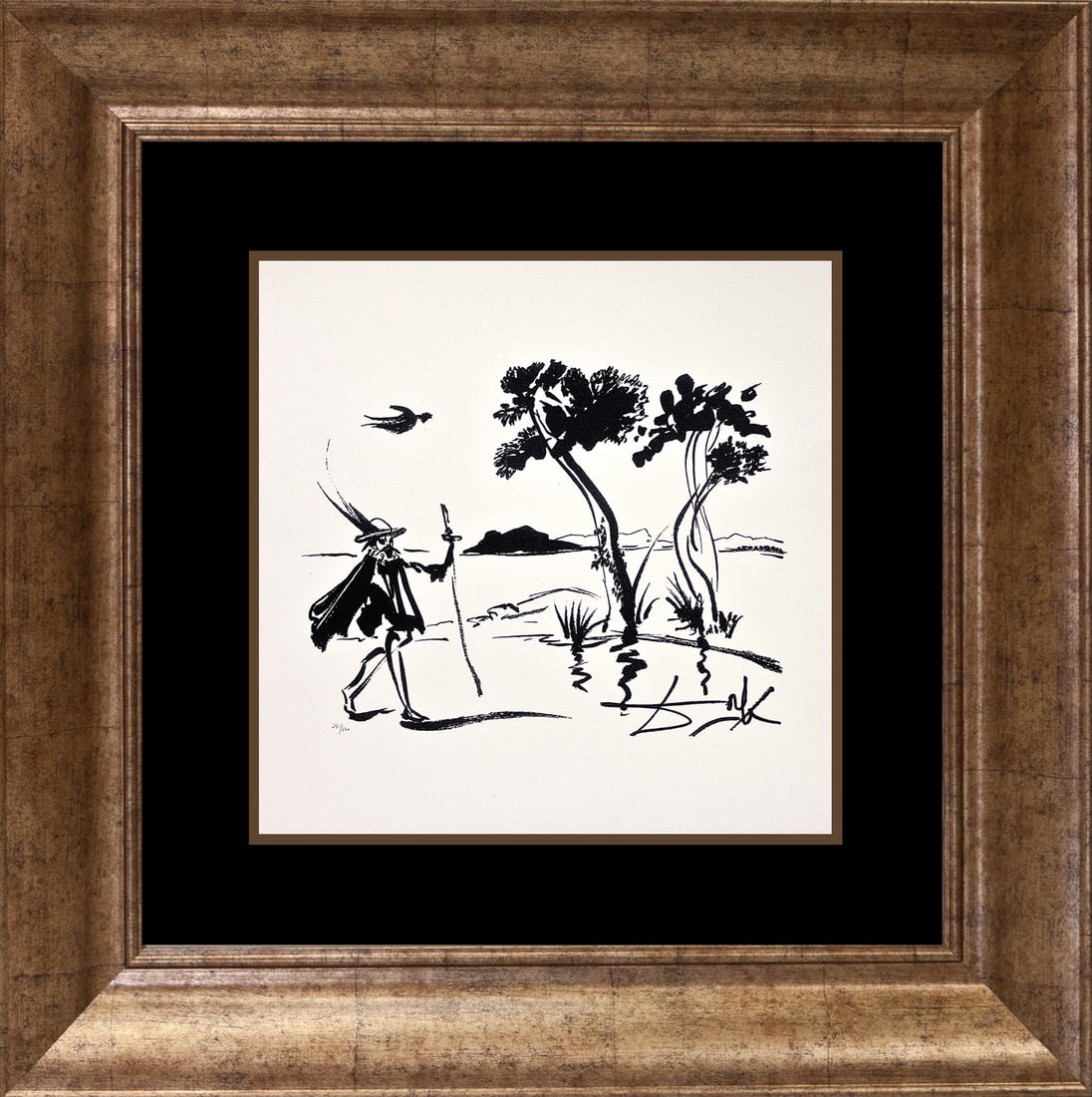 Salvador Dali Embossed Etching (1 of 1)