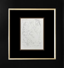 Pablo Picasso Lithograph printed in Paris on velin d'arches paper almost 100 years ago.