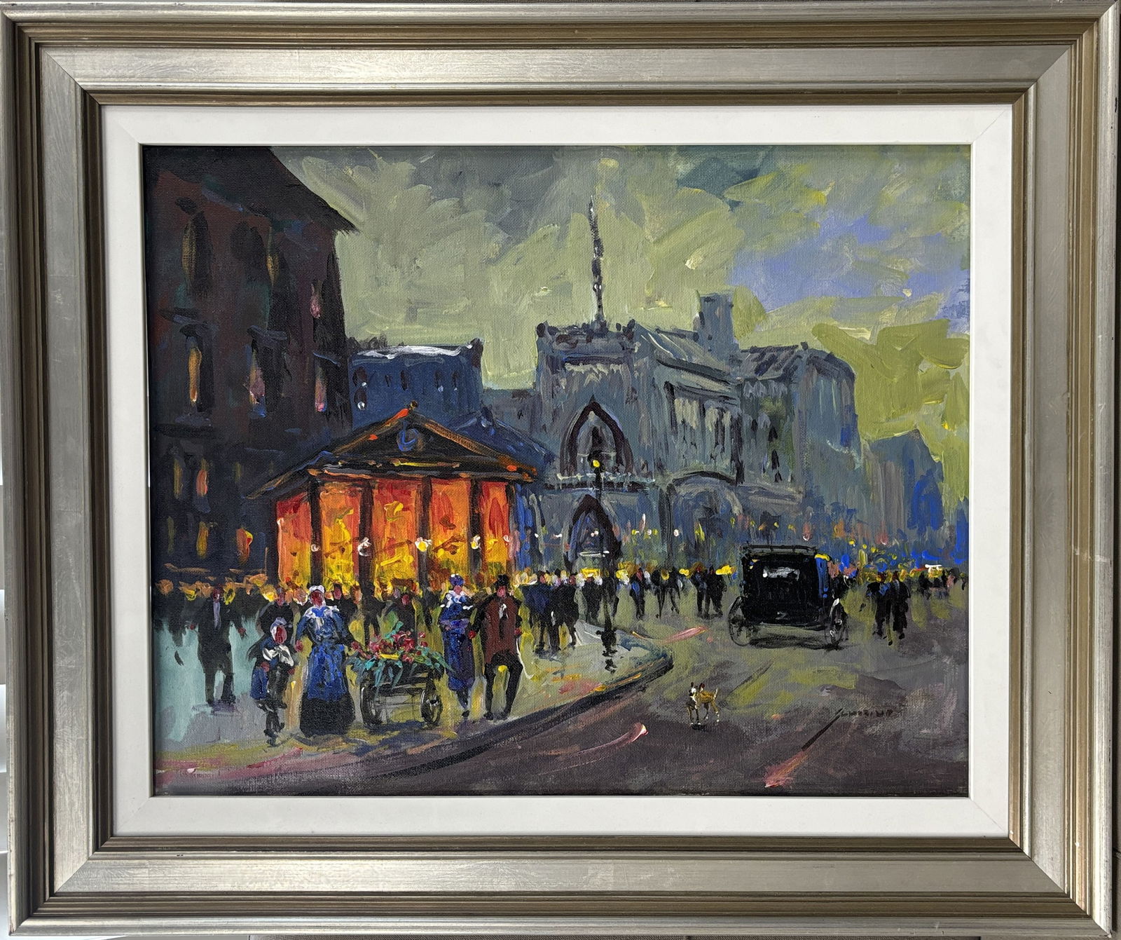 Michael Schofield Hand embellished oil on canvas: Michael Schofield Hand embellished oil on canvas Hand signed by the artist. One of a kind original. Approx 20x24 image. Includes certificate Custom framed. This work was purchased directly from the ar