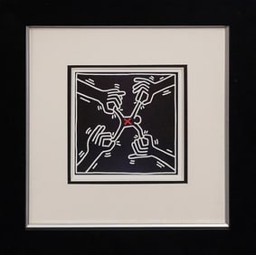 Keith Haring color Plate Lithograph