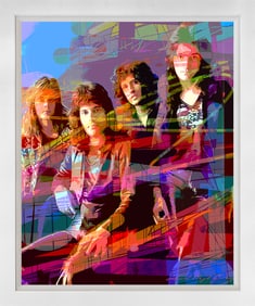 Queen We will Rock You Mixed Media Original on canvas David Lloyd Glover