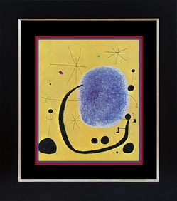 Joan Miro Color Plate lithograph from 1968