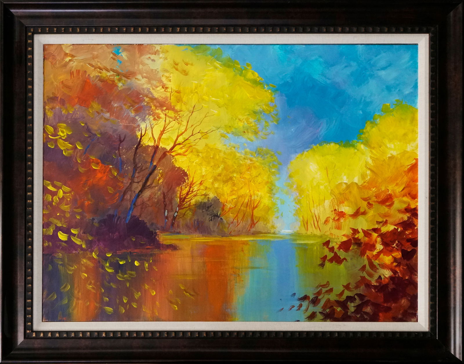 Original on canvas by Michael Schofield Landscape: Original on canvas by Michael Schofield One of a kind original Hand signed by the artist approx 30 x 40 inches image size Custom framed and includes certificate of authenticity. This art work was purc