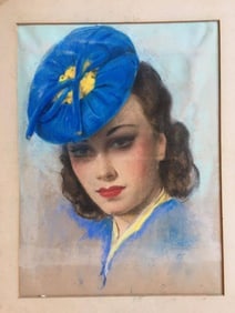 Rolf Armstrong Original Pastel