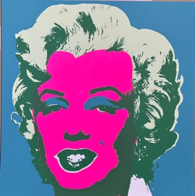 Marilyn Monroe Andy Warhol Serigraph Limited Edition Sunday B. Morning.