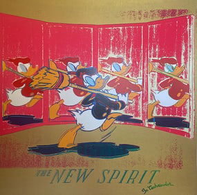 Andy Warhol Screenprint The New Spirit (Donald Duck) 1985 Serigraph