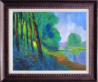 Original on canvas Michael Schofield landscape