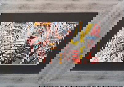 Jean Michel Basquiat Lithograph from 1984