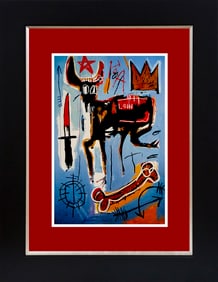 Jean -Michel Basquiat color plate lithograph
