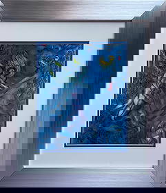 Marc Chagall Lithograph from 1970: Marc Chagall color plate lithograph from 1970 France Approx 24 x 20 inches. Includes certificate. Custom framed.