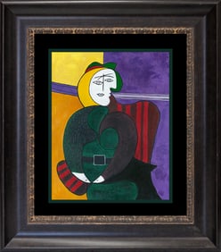 Pablo Picasso Woman in the Red Arm Chair Lithograph Collection Domaine Picasso Limited Edition