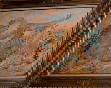 Mixed media original on canvas by Arina Bacchus