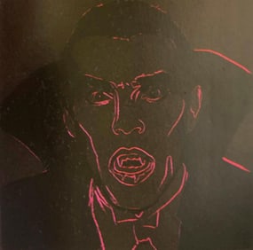 Andy Warhol Screenprint Dracula 1981 from the Myths Suite Serigraph
