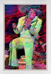 James Brown Soul Original Mixed media on canvas by David Lloyd Glover