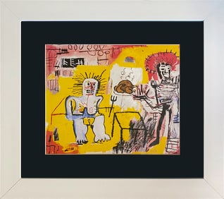 Jean Michel Basquiat Color Plate Lithograph from 1984 by Jean Michel Basquiat.