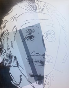 Andy Warhol Albert Einstein Serigraph silkscreen on museum board 1980 Serigraph