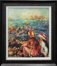 Pierre Renoir hand Embellished ink on canvas limited edition