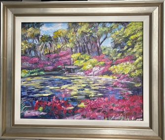 Original oil on canvas by David Lloyd Glover Landscape