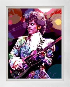 Prince Telecaster Mixed media original David Lloyd Glover