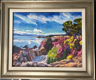 Original oil on canvas by David Lloyd Glover Landscape